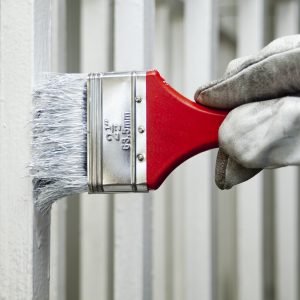 Painting with a paint brush