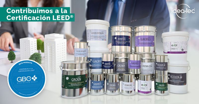 Pinturas Idea-Tec que aportan a la Certificación LEED en construcción sustentable mediante reciclaje de EPS.